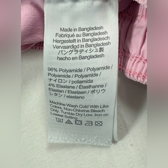 CREWCUTS Girls’ Pink Black Dolphin Hem Sporty Shorts 6 Athletic Comfy Athleisure - Picture 7 of 7